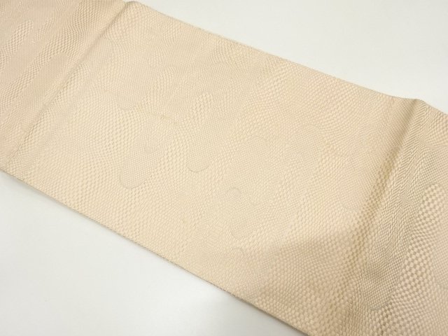 JAPANESE KIMONO / ANTIQUE KASUMI PATTERN WOVEN FULL-LENGTH FUKURO OBI 